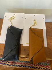 Stella and Gemma Keychain Leather Sunglass Case  773 774