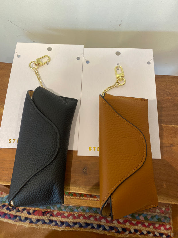 Stella and Gemma Keychain Leather Sunglass Case  773 774