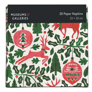 Museums and Galleries Christmas Paper Napkins