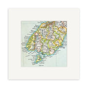 100% New Zealand Vintage Map Print