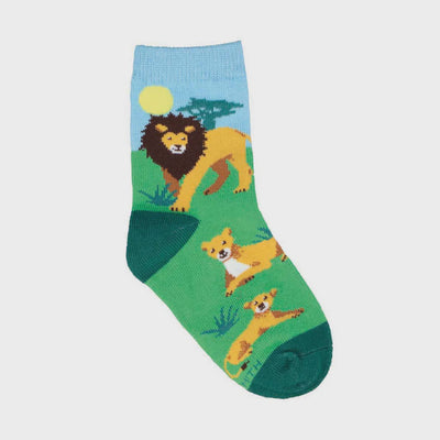 Sockmith Kids Lounging Lions Blue Socks