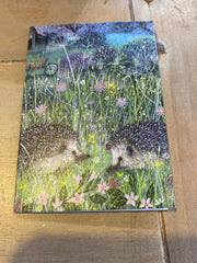 Coast and Country Mini Notecard Hedgehogs