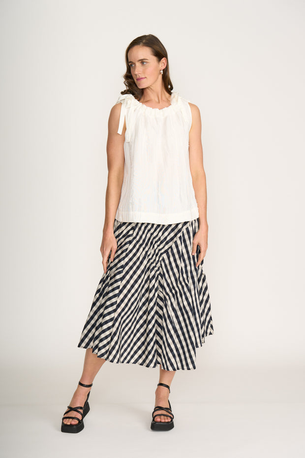 Neris In Stitches Skirt Ink Check 2829