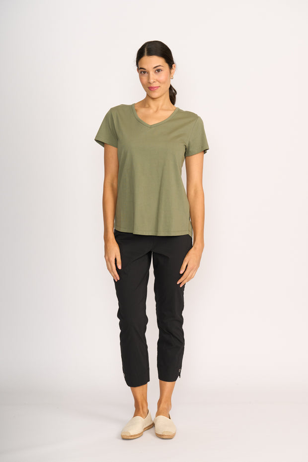 Esplanade Everyday V Neck Tee in Organic Cotton TP11430