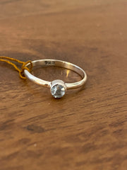 Some Sterling Silver Ring 298 with Clear Stone