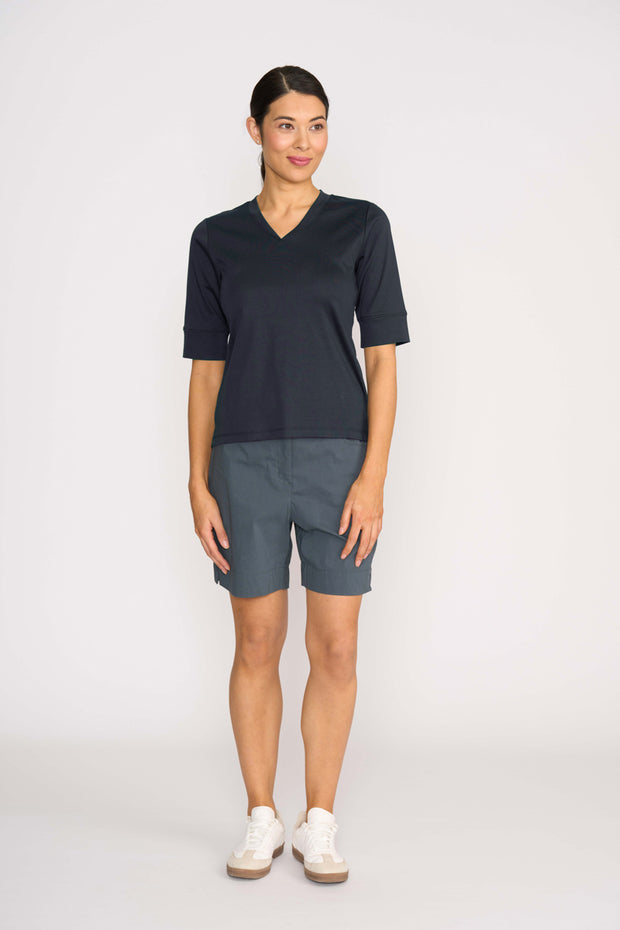 Esplanade Slim V Neck Top TP14617