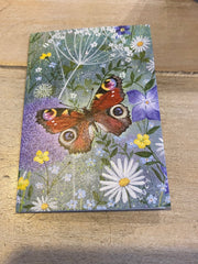 Coast and Country Mini Notecard Peacock Butterfly