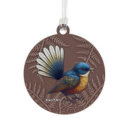 DQ Bag Tag NZ Nest Fantail Piwakawaka 9902