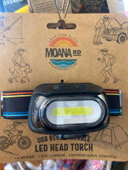 Moana Road Adult USB Rechargeable Head Lamp 6281