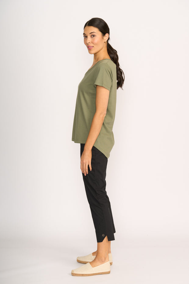 Esplanade Everyday V Neck Tee in Organic Cotton TP11430
