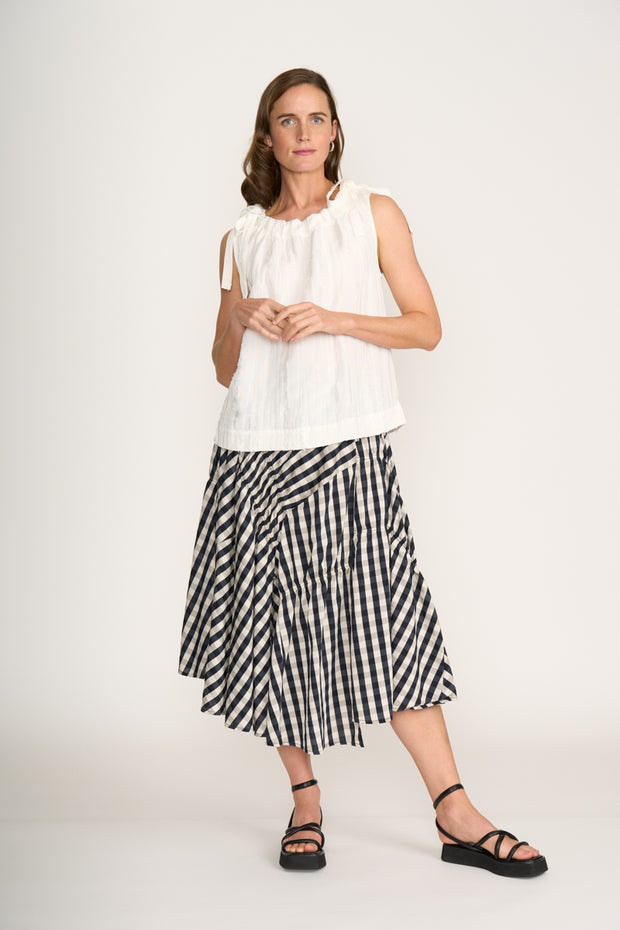 Neris In Stitches Skirt Ink Check 2829