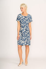 Foil Swing Back Dress in Botany TP14055