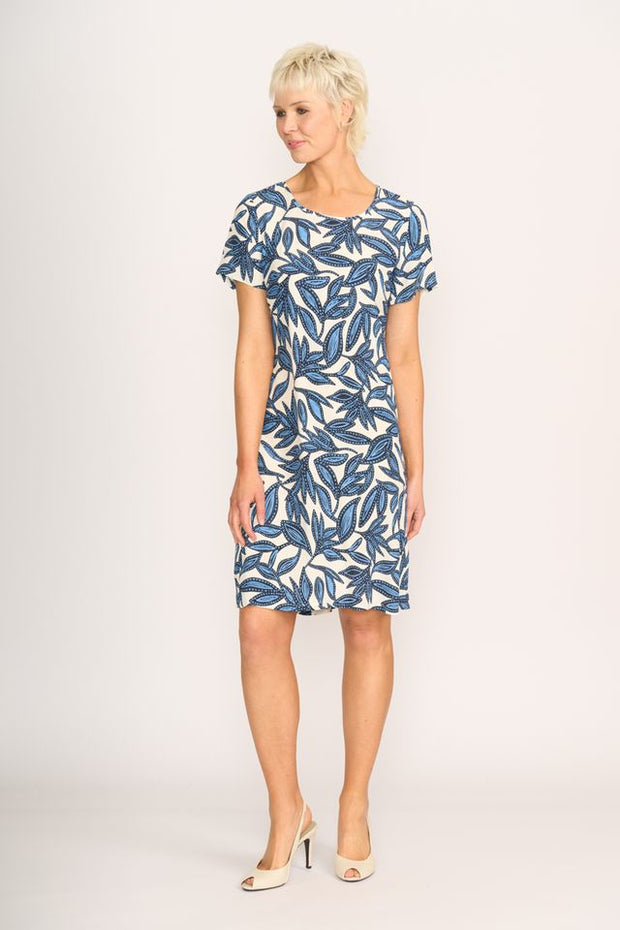 Foil Swing Back Dress in Botany TP14055