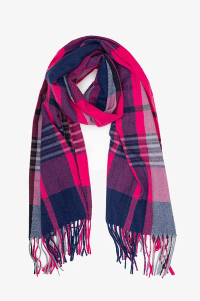 Antler Berry Nights Plaid Scarf