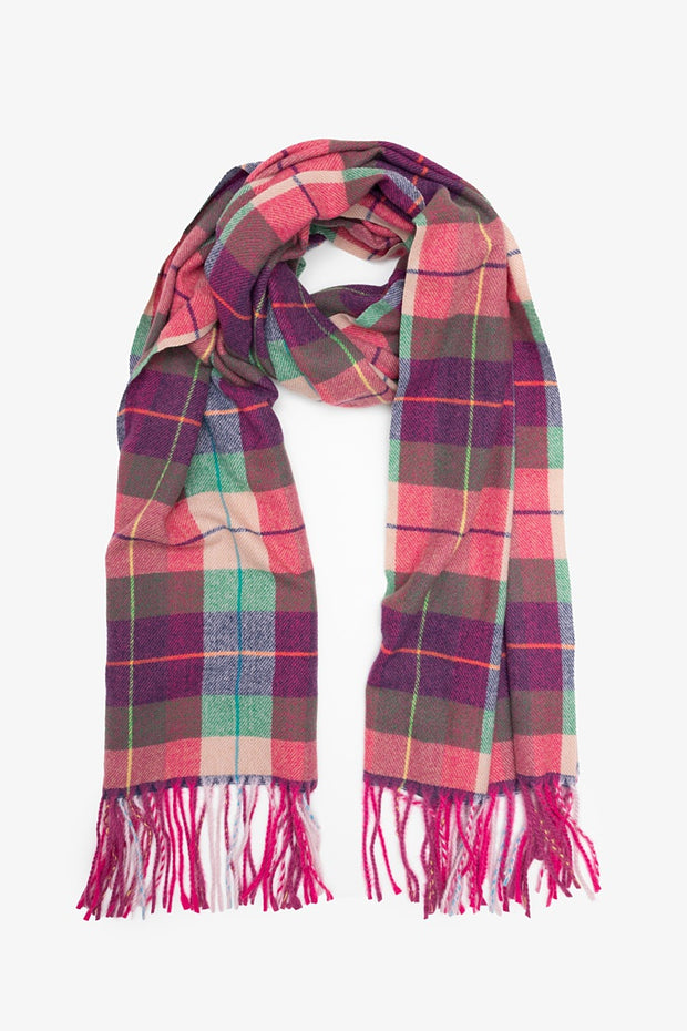 Antler Mintberry Plaid Scarf