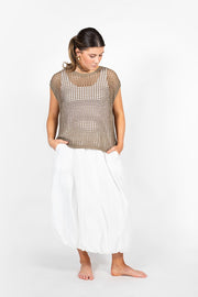 Antler Bubble Skirt White BSW