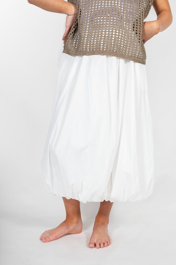 Antler Bubble Skirt White BSW
