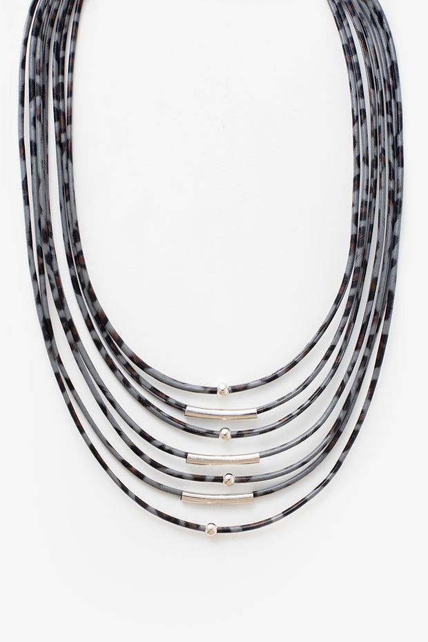 Antler Grey Leopard Multi Necklace GLM