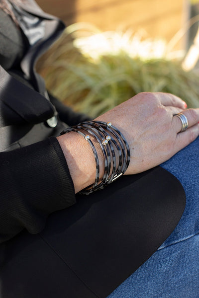 Antler Grey Leopard Wrap Bracelet GLW