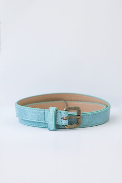 Antler Teal Block Belt