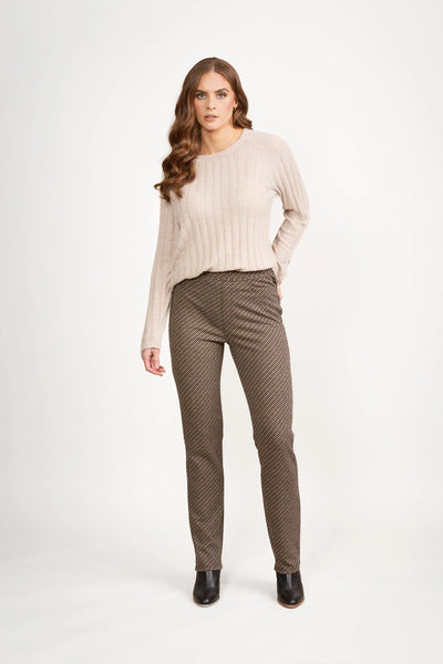 Vassalli Brentwood 234b Slim Leg Full Length Knit Pull On Pant
