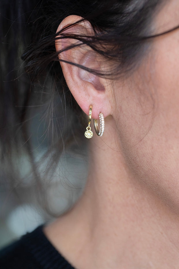 Antler Molly Petite Hoop Earrings Gold MHG