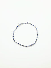 Some Sterling Silver Lapis Bracelet 021