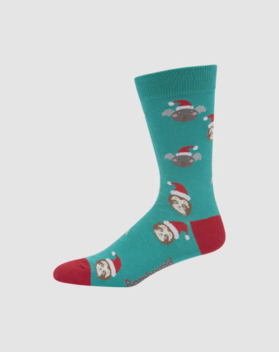 Bamboozld Christmas Ho Ho Ho Men's Bamboo Sock (Koalas)
