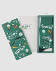 Bamboozld Fore Golf Sock Card Green