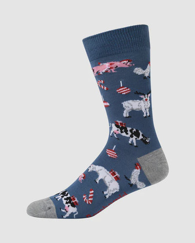 Bamboozld Chrissy Farm Men's Bamboo Socks