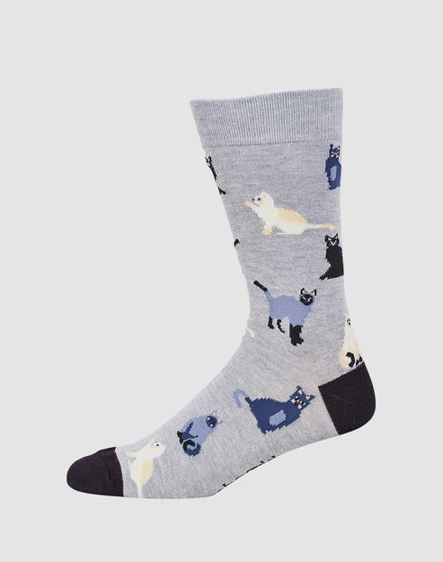 Bamboozld Men's Cats Bamboo Socks