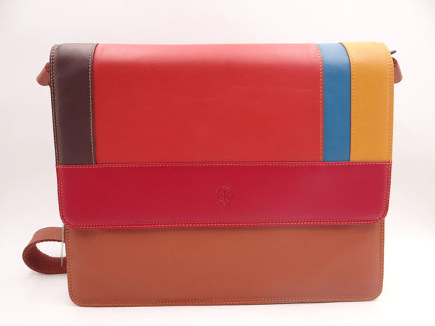 Second Nature Bright Multi Coloured  Satchel large BC68
