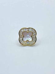 Some Gold Mother of Pearl Lucky Brooch 135