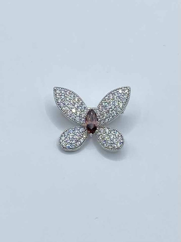 Some Butterfly Diamante Brooch 136