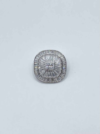 Some Deco Square Diamante Brooch 142