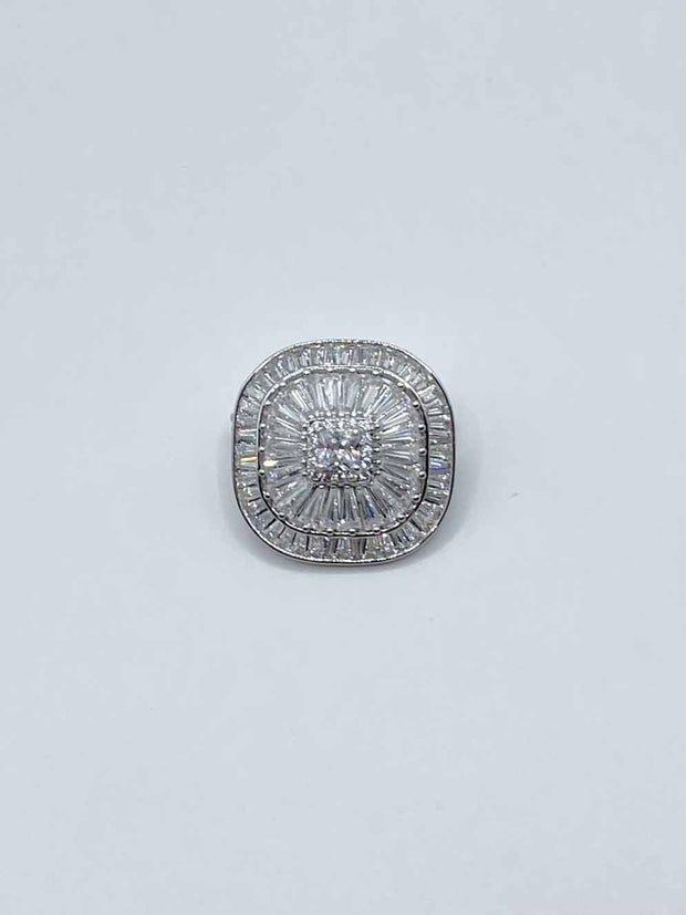 Some Deco Square Diamante Brooch 142