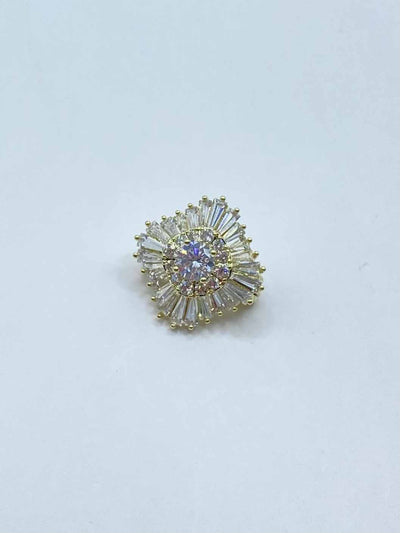 Some Square Diamond Diamante Brooch 145