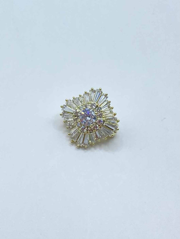 Some Square Diamond Diamante Brooch 145