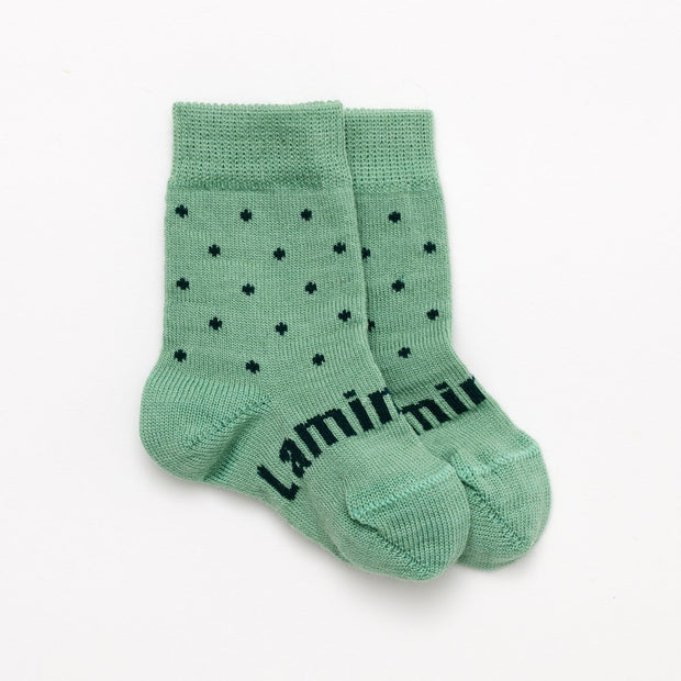 Lamington Merino Wool Crew Socks | BABY | Apple