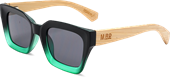 Moana Road Weekender Sunglasses Black and Green 3271