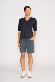 Esplanade Slim V Neck Top TP14617