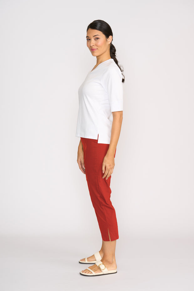 Esplanade Slim V Neck Top TP14617