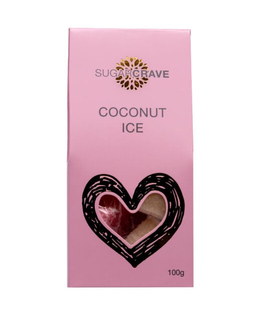 Sugar Crave Coconut Ice Squares 100g