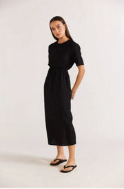 Staple the Label Realm Midi Dress in Black 2401473
