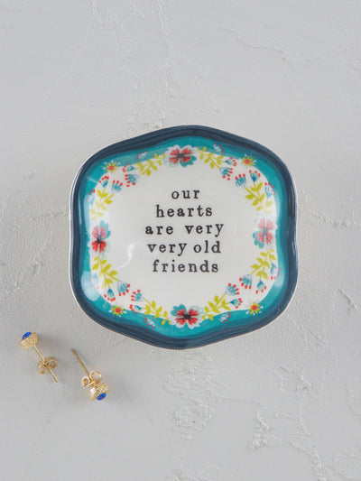 Natural Life Small Trinket Dish Our Hearts 045