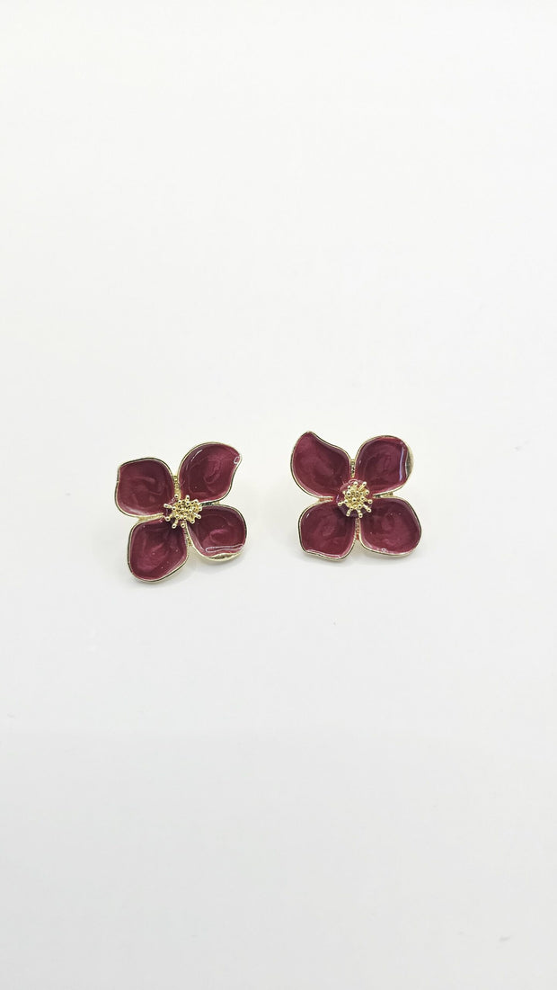 Some Red Bunchberry Earrings 286