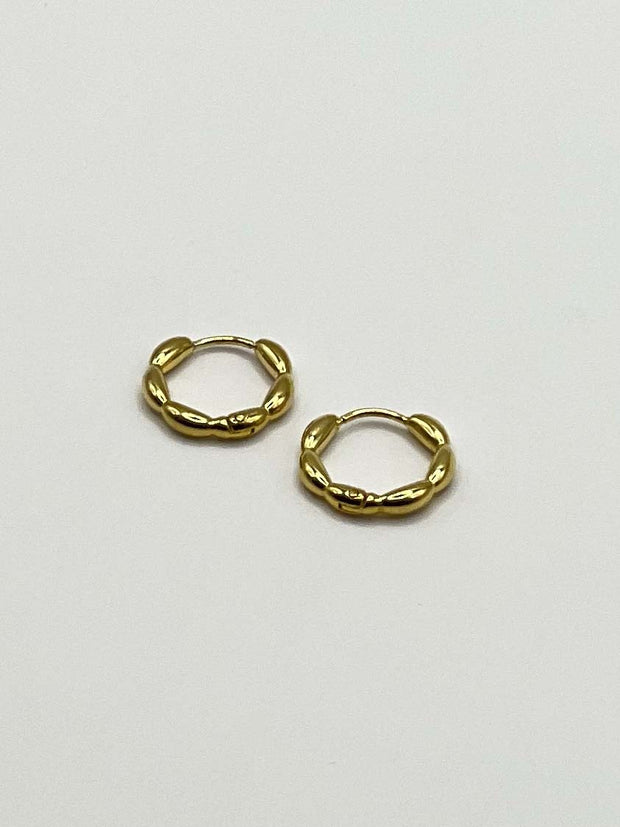 Some Gold Coloured Bead Sleeper Earrings 442