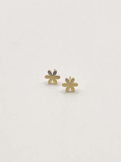 Some Flower Stainless Steel Stud Earrings 476