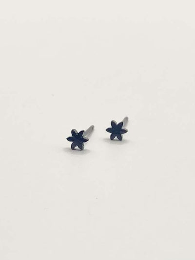 Some Black Star Stainless Steel Stud Earrings 481