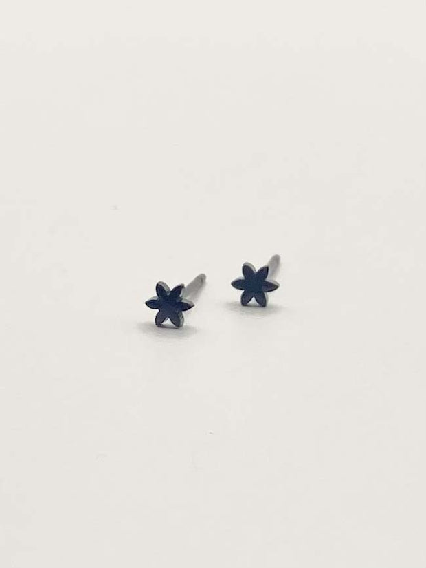 Some Black Star Stainless Steel Stud Earrings 481